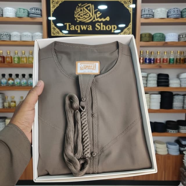 Emirati Thobe French Brown Colour