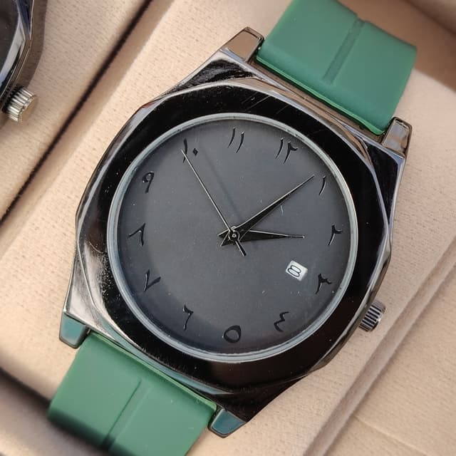 Arabic Green Colour Watch