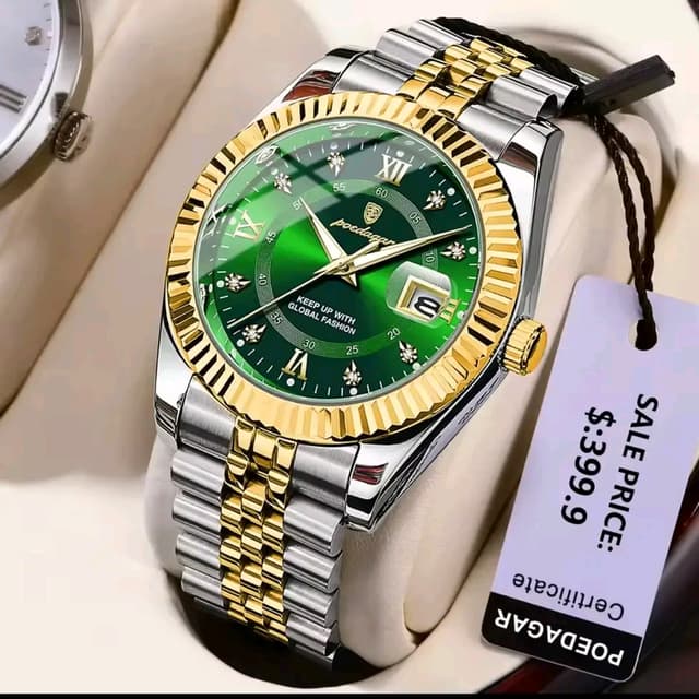 Poedagar 910 Luxury Style Men's Watch - Green